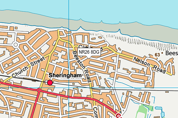 NR26 8DG map - OS VectorMap District (Ordnance Survey)