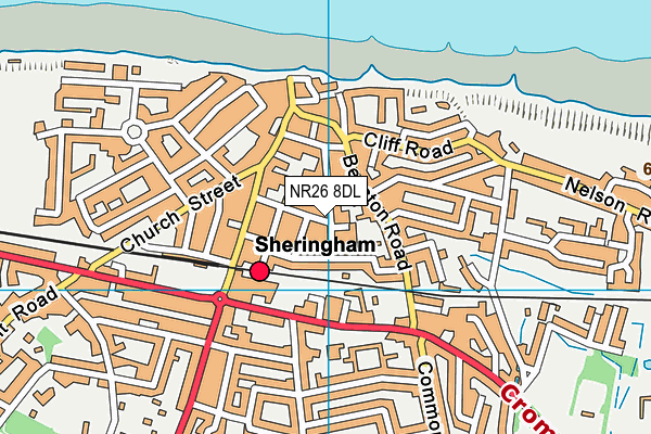 NR26 8DL map - OS VectorMap District (Ordnance Survey)