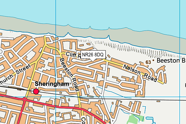 NR26 8DQ map - OS VectorMap District (Ordnance Survey)