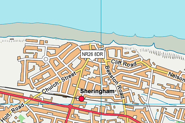 NR26 8DR map - OS VectorMap District (Ordnance Survey)