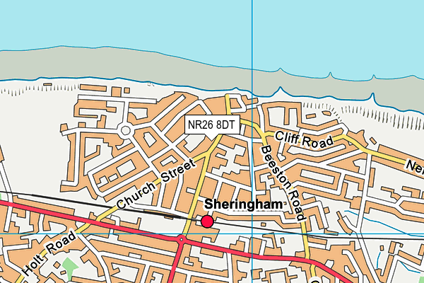 NR26 8DT map - OS VectorMap District (Ordnance Survey)