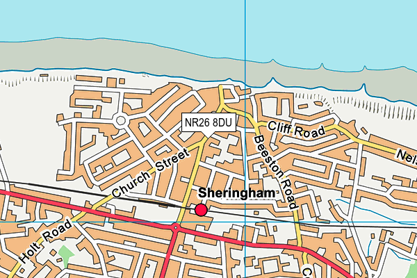 NR26 8DU map - OS VectorMap District (Ordnance Survey)