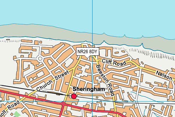 NR26 8DY map - OS VectorMap District (Ordnance Survey)