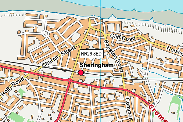 NR26 8ED map - OS VectorMap District (Ordnance Survey)