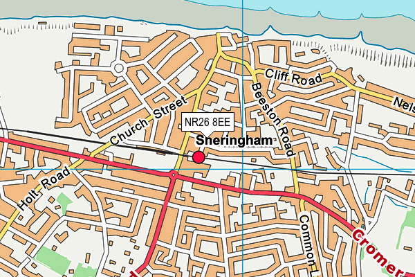 NR26 8EE map - OS VectorMap District (Ordnance Survey)