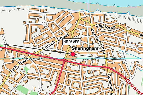 NR26 8EF map - OS VectorMap District (Ordnance Survey)