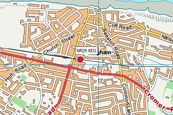 NR26 8EG map - OS VectorMap District (Ordnance Survey)