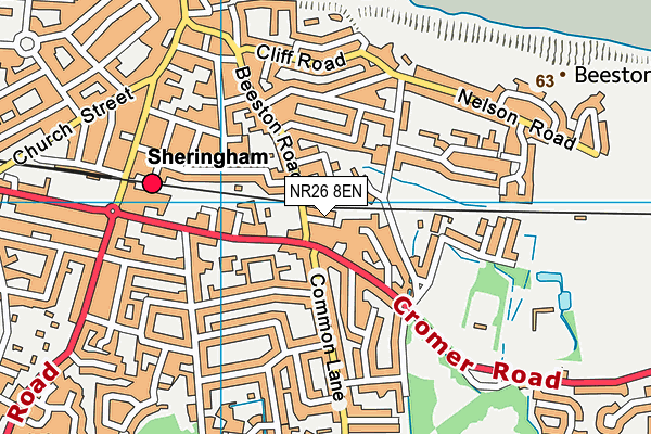 NR26 8EN map - OS VectorMap District (Ordnance Survey)