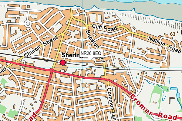 NR26 8EQ map - OS VectorMap District (Ordnance Survey)