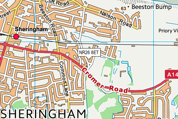 NR26 8ET map - OS VectorMap District (Ordnance Survey)