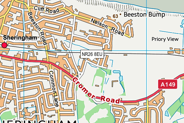 NR26 8EU map - OS VectorMap District (Ordnance Survey)