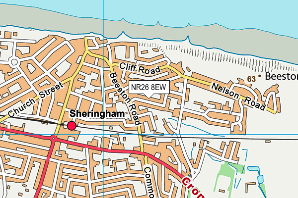 NR26 8EW map - OS VectorMap District (Ordnance Survey)