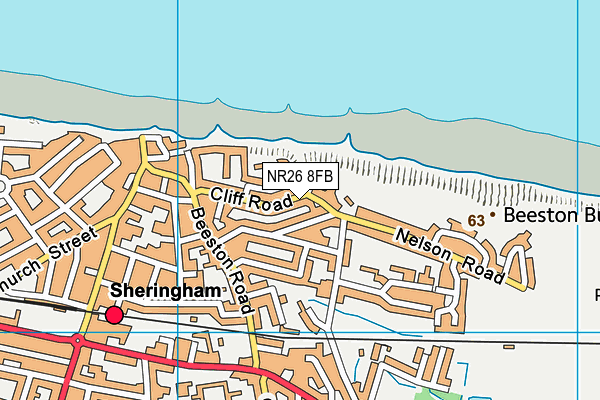 NR26 8FB map - OS VectorMap District (Ordnance Survey)