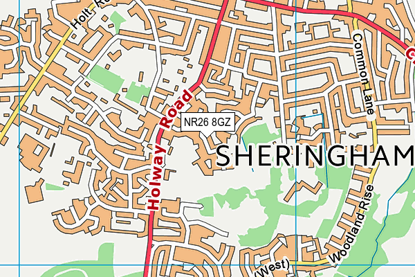 NR26 8GZ map - OS VectorMap District (Ordnance Survey)