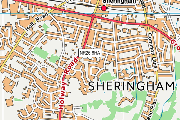 NR26 8HA map - OS VectorMap District (Ordnance Survey)