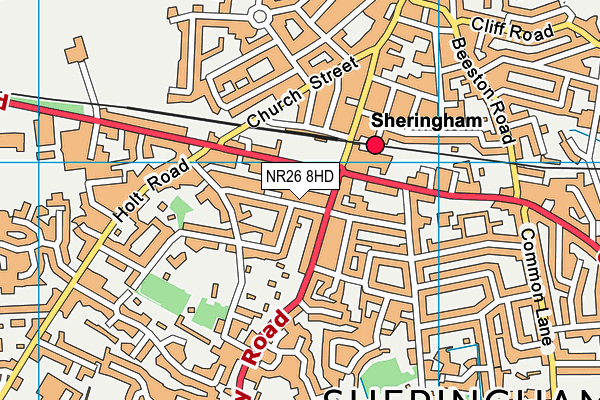 NR26 8HD map - OS VectorMap District (Ordnance Survey)