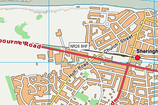 NR26 8HF map - OS VectorMap District (Ordnance Survey)