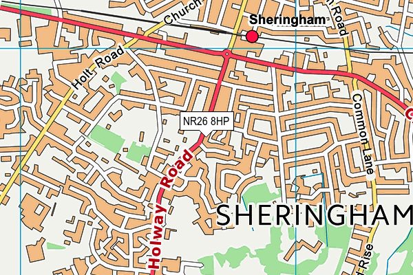 NR26 8HP map - OS VectorMap District (Ordnance Survey)