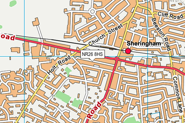 NR26 8HS map - OS VectorMap District (Ordnance Survey)