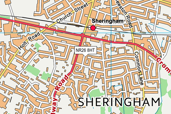 NR26 8HT map - OS VectorMap District (Ordnance Survey)