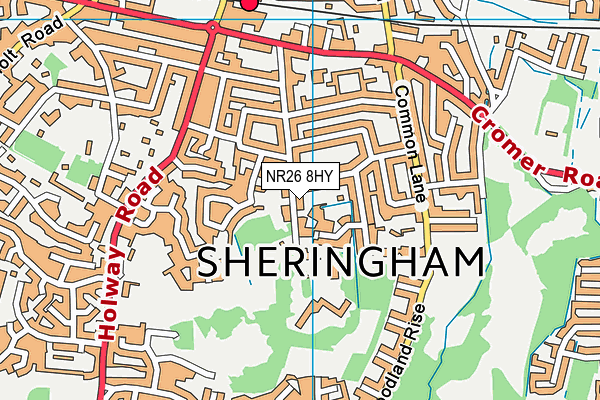 NR26 8HY map - OS VectorMap District (Ordnance Survey)