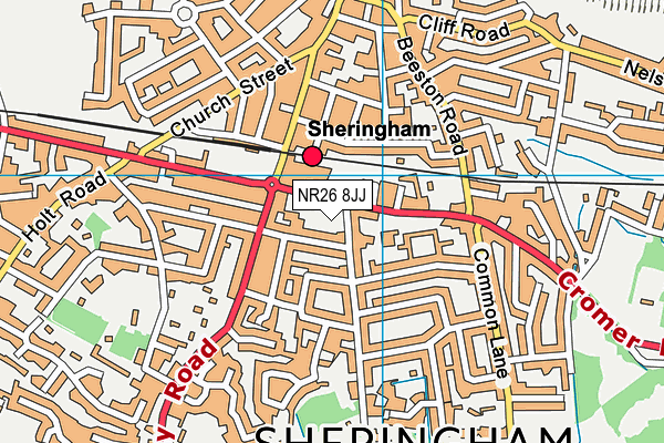 NR26 8JJ map - OS VectorMap District (Ordnance Survey)