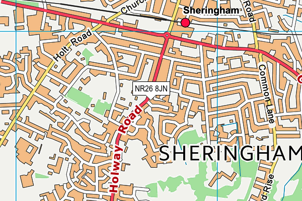 NR26 8JN map - OS VectorMap District (Ordnance Survey)