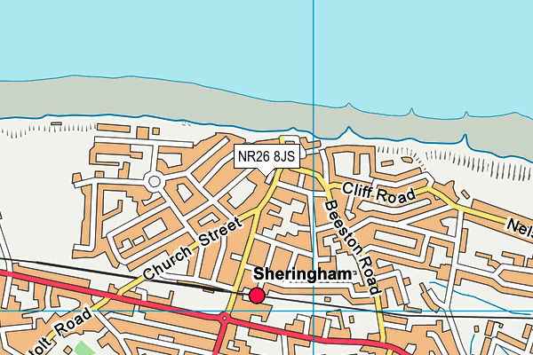 NR26 8JS map - OS VectorMap District (Ordnance Survey)