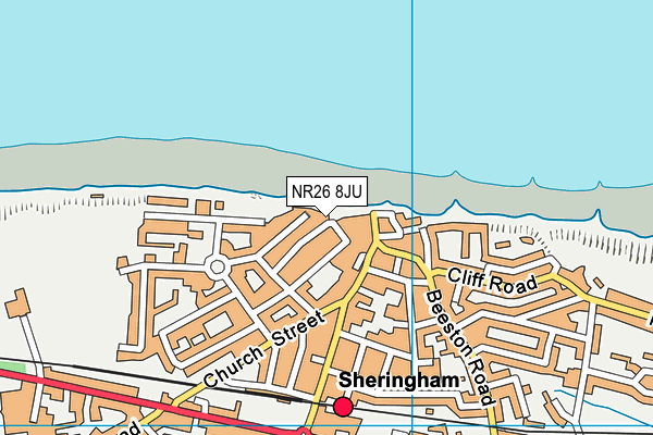 NR26 8JU map - OS VectorMap District (Ordnance Survey)