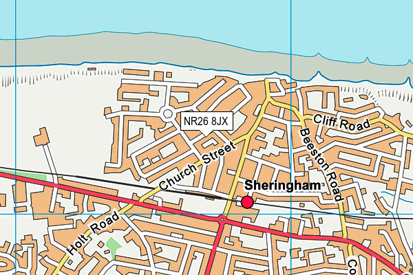 NR26 8JX map - OS VectorMap District (Ordnance Survey)