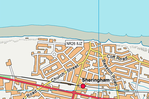 NR26 8JZ map - OS VectorMap District (Ordnance Survey)