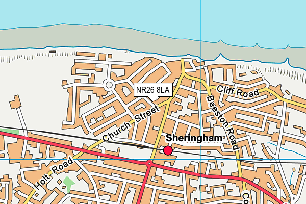 NR26 8LA map - OS VectorMap District (Ordnance Survey)