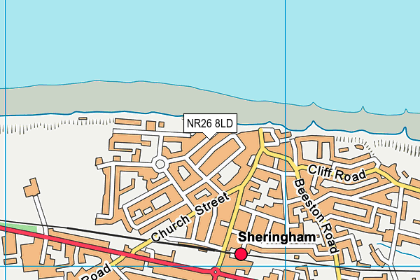 NR26 8LD map - OS VectorMap District (Ordnance Survey)