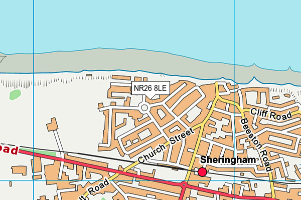 NR26 8LE map - OS VectorMap District (Ordnance Survey)