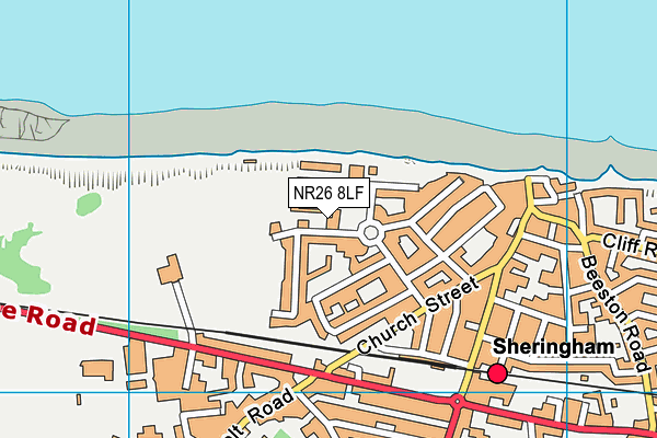 NR26 8LF map - OS VectorMap District (Ordnance Survey)