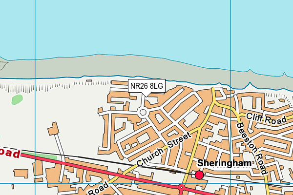 NR26 8LG map - OS VectorMap District (Ordnance Survey)