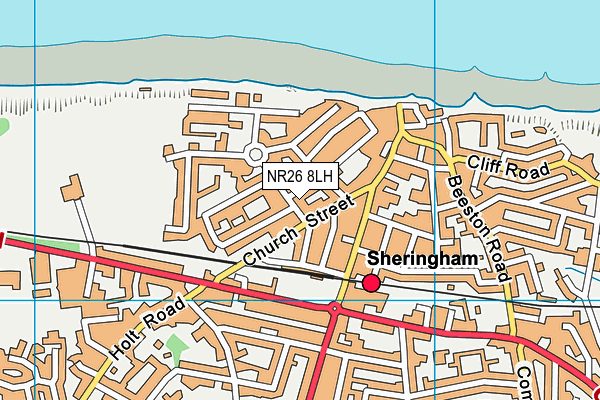 NR26 8LH map - OS VectorMap District (Ordnance Survey)