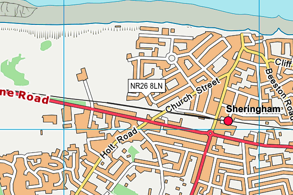 NR26 8LN map - OS VectorMap District (Ordnance Survey)