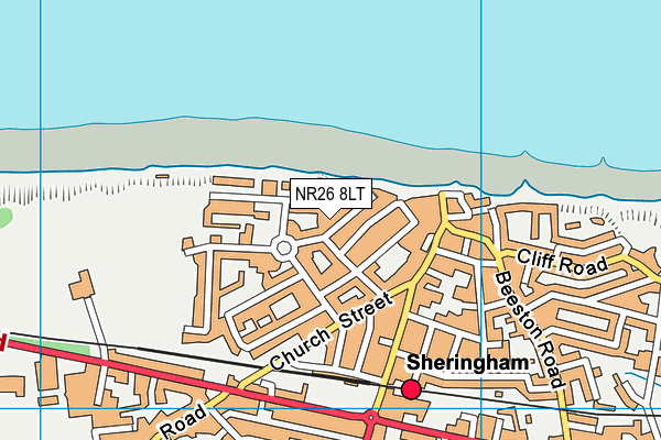 NR26 8LT map - OS VectorMap District (Ordnance Survey)