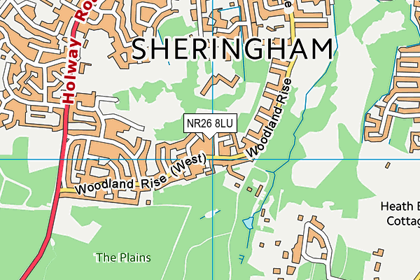 NR26 8LU map - OS VectorMap District (Ordnance Survey)