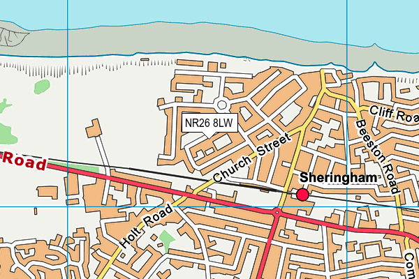 NR26 8LW map - OS VectorMap District (Ordnance Survey)