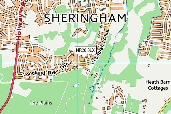 NR26 8LX map - OS VectorMap District (Ordnance Survey)