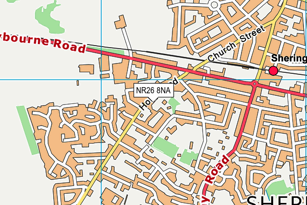 NR26 8NA map - OS VectorMap District (Ordnance Survey)