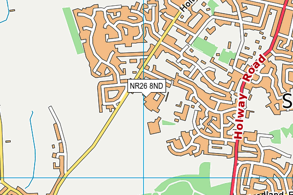 NR26 8ND map - OS VectorMap District (Ordnance Survey)
