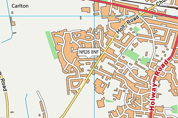 NR26 8NF map - OS VectorMap District (Ordnance Survey)