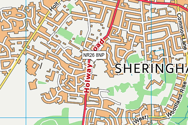 NR26 8NP map - OS VectorMap District (Ordnance Survey)