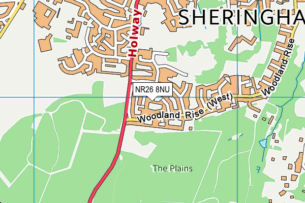 NR26 8NU map - OS VectorMap District (Ordnance Survey)