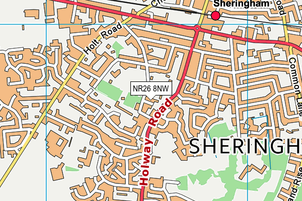 NR26 8NW map - OS VectorMap District (Ordnance Survey)