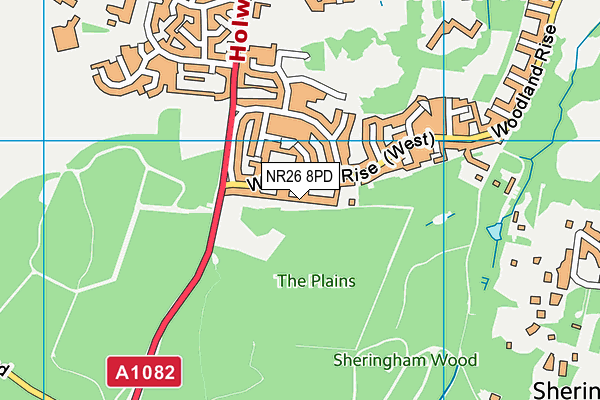 NR26 8PD map - OS VectorMap District (Ordnance Survey)