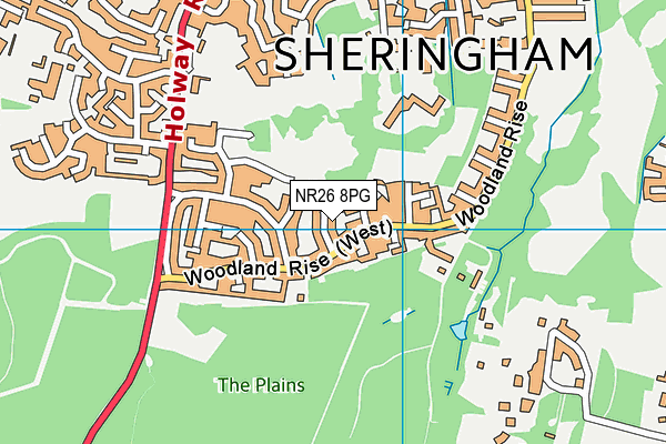 NR26 8PG map - OS VectorMap District (Ordnance Survey)